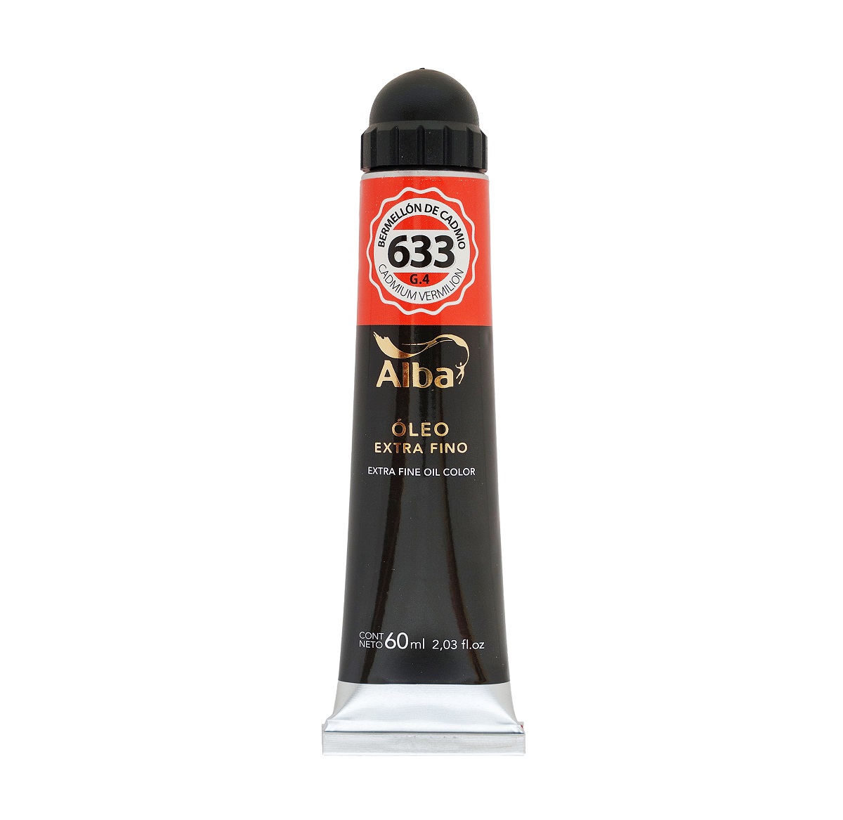 Oleo profesional alba 60 ml g4 633 bermellon de cadmio - 60 ML - Alba Artística